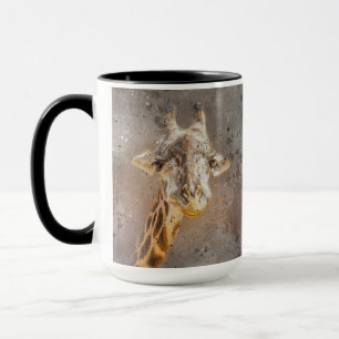 Mug Funky Giraffe Art Aquarelle Animal