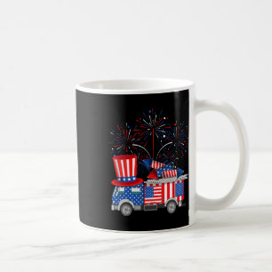 Mug Funky Oncle Sam Firetruck Et Fireworks Usa Drapeau