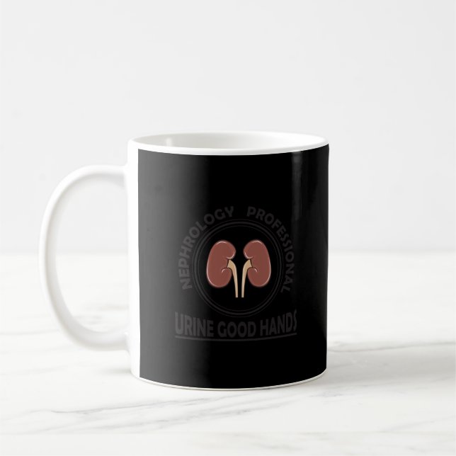 Mug Funky Santé Médicale Néphrologie Urine pun de rein (Gauche)