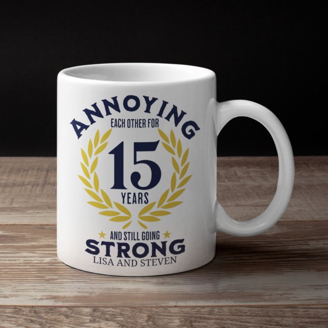 Mug Funny 15th Anniversary for couples (Créateur téléchargé)