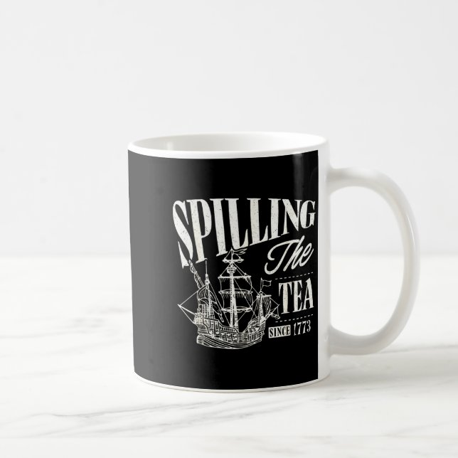 Mug Funny 4th Of July Slling The Tea Since 1773  (Droite)