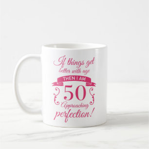 Mug Funny 50e anniversaire 'Perfection'