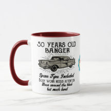 Funny 50th Birthday Retro Car Banger Date d'ajout