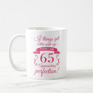 Mug Funny 65e anniversaire 'Perfection'