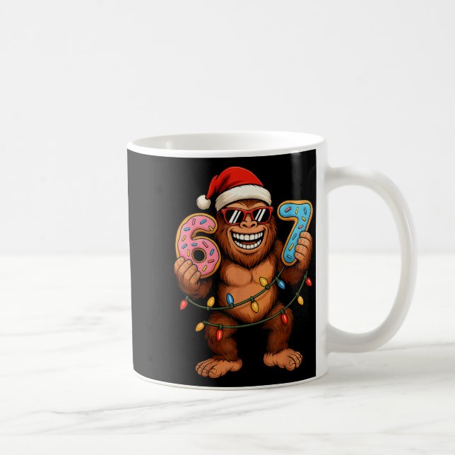 Mug Funny 67 Meme Christmas Bigfoot For Kids Teens  (Droite)