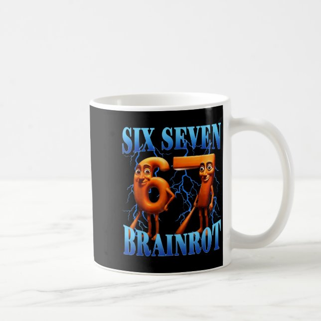 Mug Funny 67 Meme Italian Brainrot Tung Tung Sahur Six (Droite)