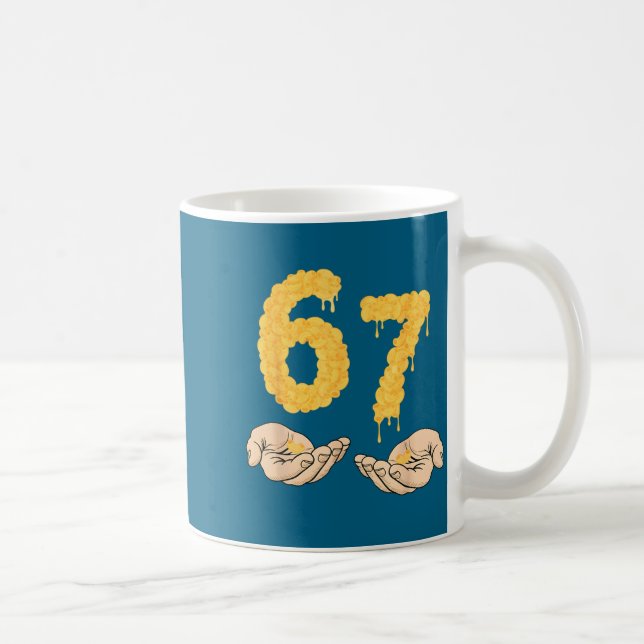 Mug Funny 67 Six Seven Cheesy Mac &amp; Cheese 6 7 Kid (Droite)