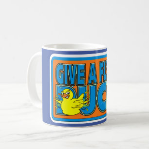 MUG FUNNY ANGRY DUCK 4X4 DUCKING DESIGN