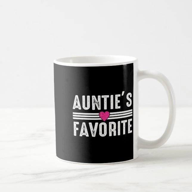 Mug Funny Auntie'ss Favorite Son Daughter I'm Auntie's (Droite)