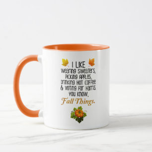 Mug Funny Automne 2024 Novembre Élection Pro-Harris
