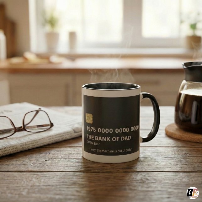 Mug Funny Bank of Dad Credit Card Father's Day Gift (Créateur téléchargé)