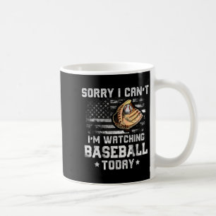 Mug Funny Baseball Boys Désolé Je ne peux pas regarder