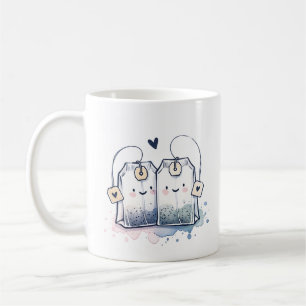 Mug Funny Blue Best-Tea Pun Humour amitié