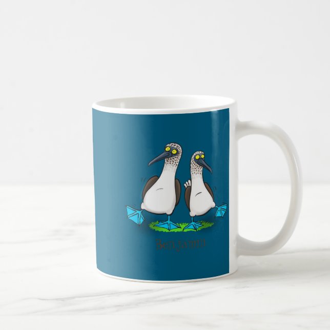 Mug Funny Blue Footed Ies Cartoon Illustration  (Droite)