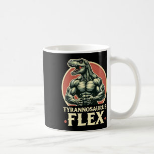 Mug Funny Bodybuilder Tyrannosaurus Flex Gym T-rex Din
