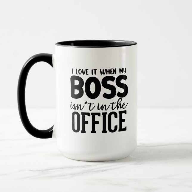 Mug Funny Boss bureau affaires de l'art du monde (Gauche)