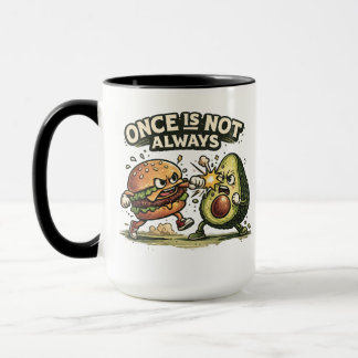Mug Funny Burger vs Avocat