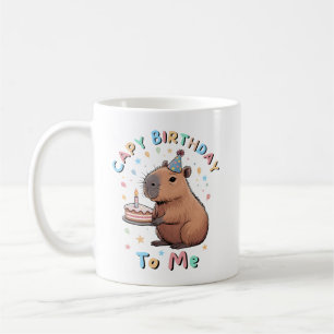 Mug Funny Capybara Capy Birthday To Me Party pour enfa