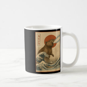 Mug Funny Capybara Japonaise Vague Capyzilla Garçons F
