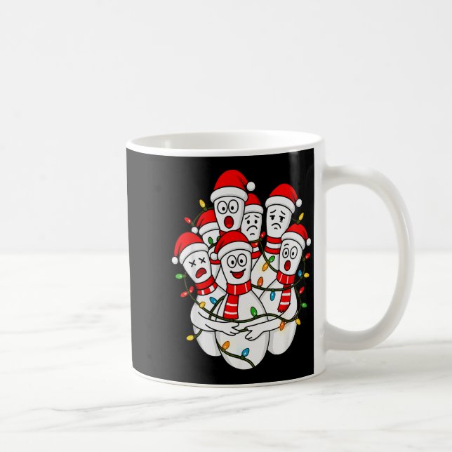 Mug Funny Christmas Bowling Santa Bowling Ns Team Men  (Droite)