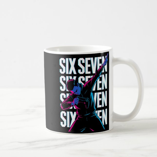 Mug Funny Christmas Gamer Dabbing Xmas Dab Six Seven 6 (Droite)