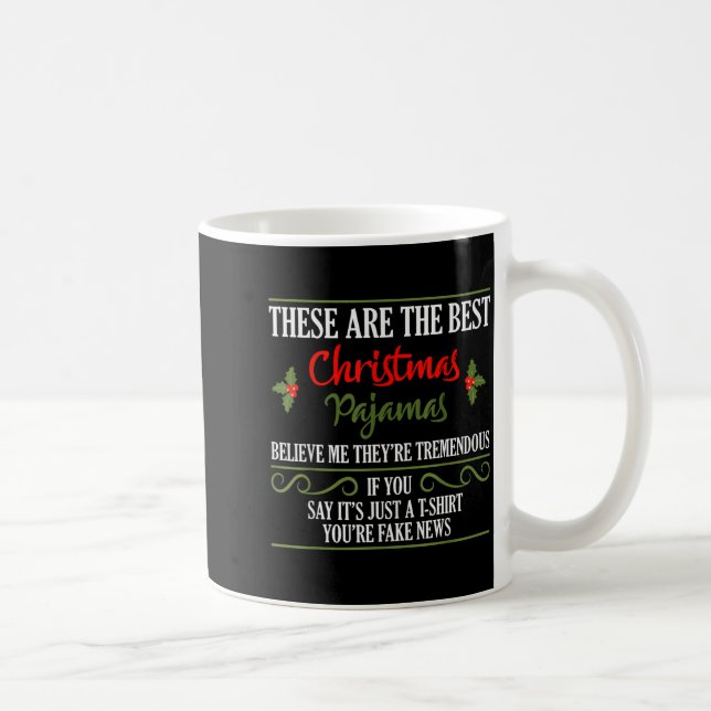 Mug Funny Christmas Pajamas Donald Trump Gag Joke Pjs  (Droite)