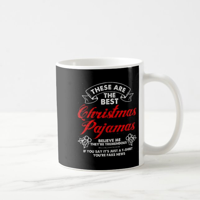 Mug Funny Christmas Pajamas Donald Trump Gag Joke Pjs  (Droite)