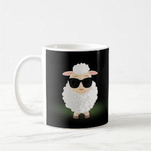 Mug Funny Cool Mouton Lunettes de soleil Néon Vert Des