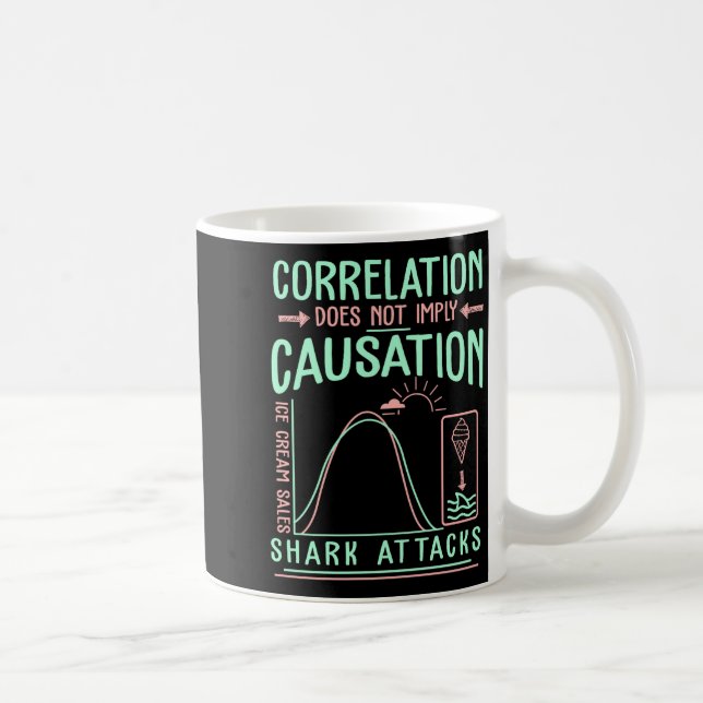 Mug Funny Correlation Does Not Imply Causation Premium (Droite)