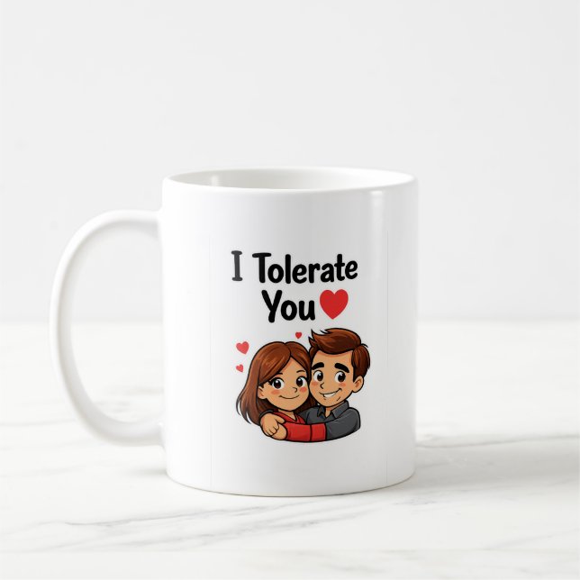 Mug Funny Couple, Cute Love, Valentine’s Day Gift  (Gauche)