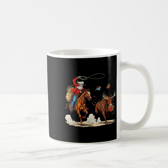 Mug Funny Cowboy Santa Christmas Holiday Western Style (Droite)