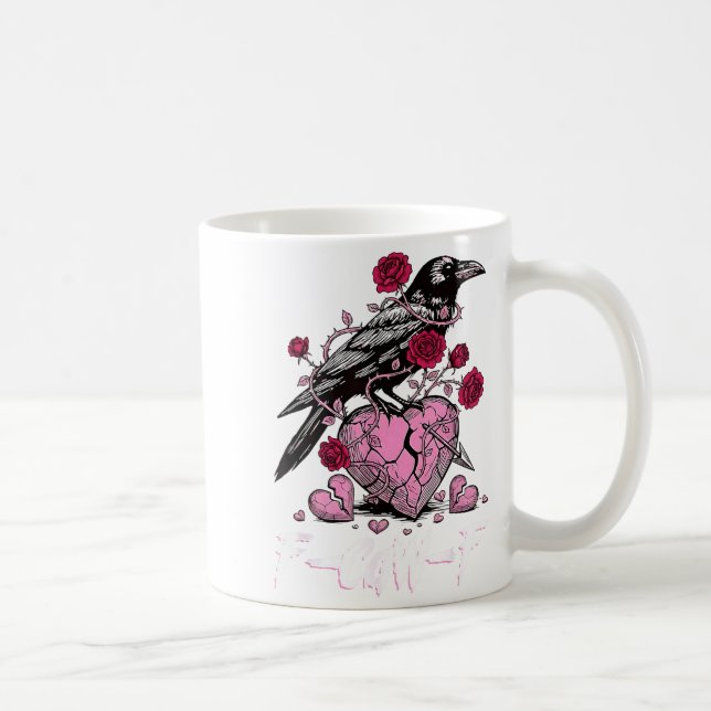 Mug Funny Crow F-caw-f Valentines Day Black Bird Fcawf (Droite)