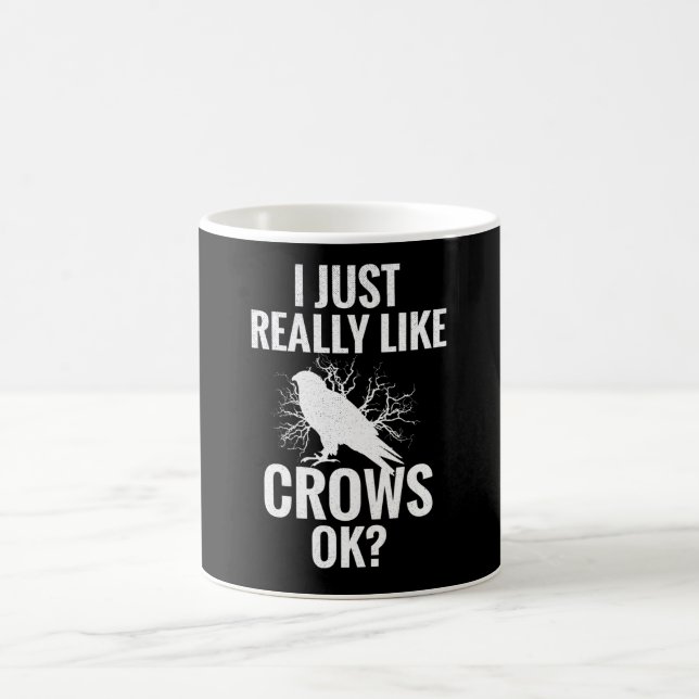 Mug Funny Crow Gifts Crow Corbeau d'Oiseaux (Centre)