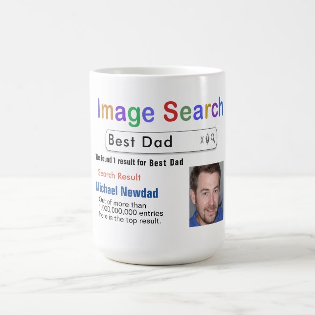 Mug Funny Custom Best Papa Recherche Boug Cadeau (Centre)