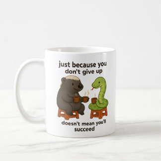 Mug Funny, cute, cartoon animal snake short quote gift