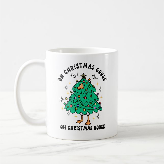 Mug Funny Cute Christmas Goose (Gauche)