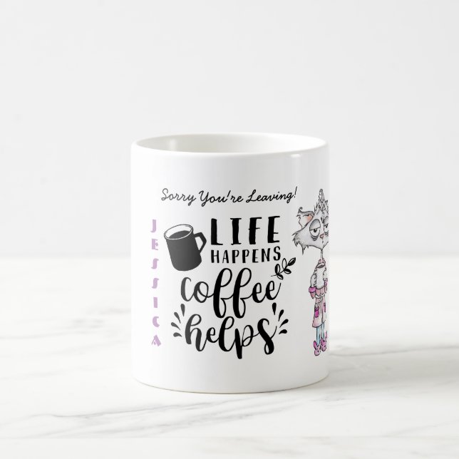 Mug FUNNY Désolé, vous quittez Coworker Colleague Boss (Centre)
