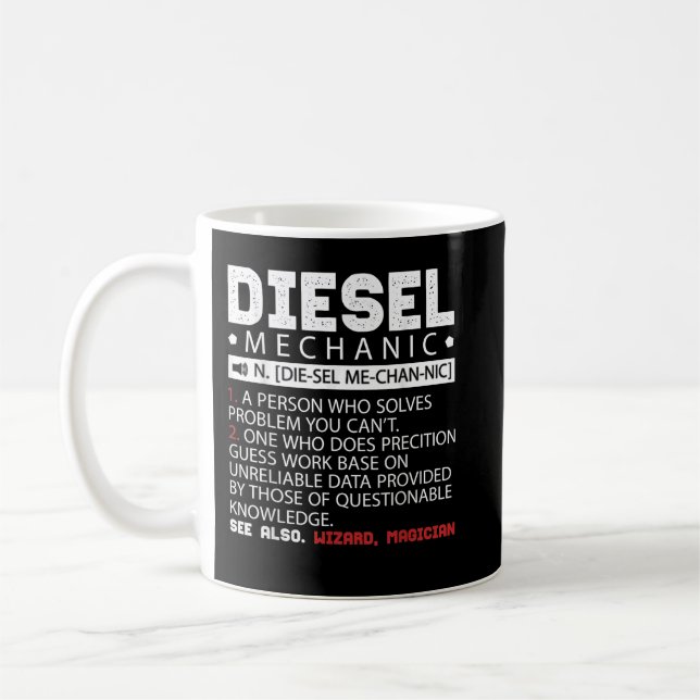 Mug Funny Diesel Mécanique Description (Gauche)