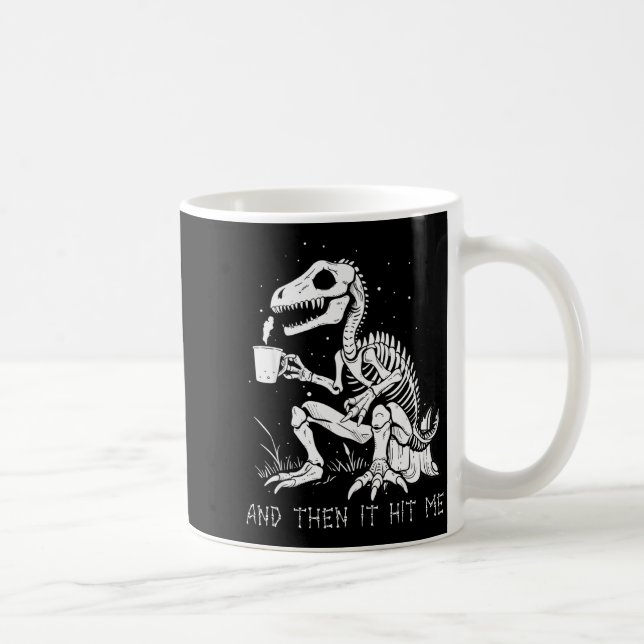 Mug Funny Dinosaur Skeleton Costume Goth Men Women Hal (Droite)
