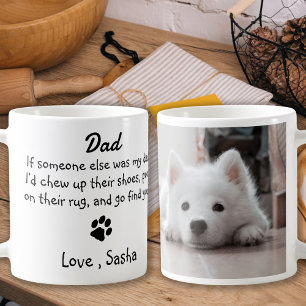 Mug Funny Dog Dad - Pet Fête des pères photo Humour