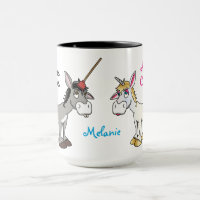 Funny Donkey Unicorn Personnalisé