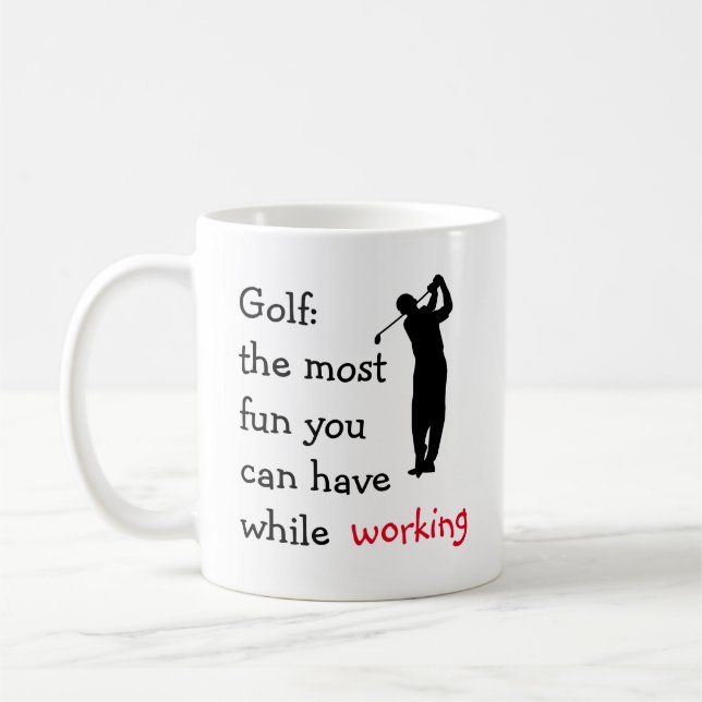 Mug Funny Executive Golf Thème (Gauche)