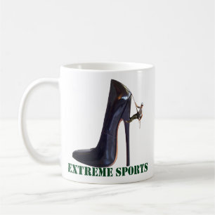 Mug Funny Extreme Sports - Escalade de chaussures