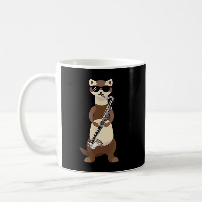 Mug Funny Ferret Porter Des Lunettes De Soleil Jouer B (Gauche)