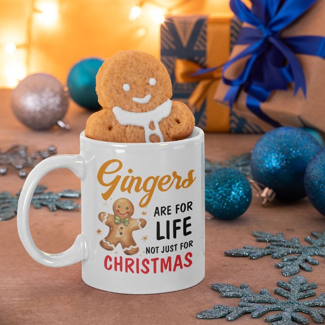 Mug Funny Festive Gingers de plaisanterie Photo Noël (Créateur téléchargé)