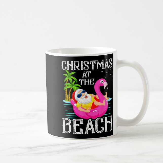 Mug Funny Flamingo Float Santa Claus Christmas At The  (Droite)