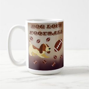 Mug Funny Football Football Soccer Chien Brown Sport C