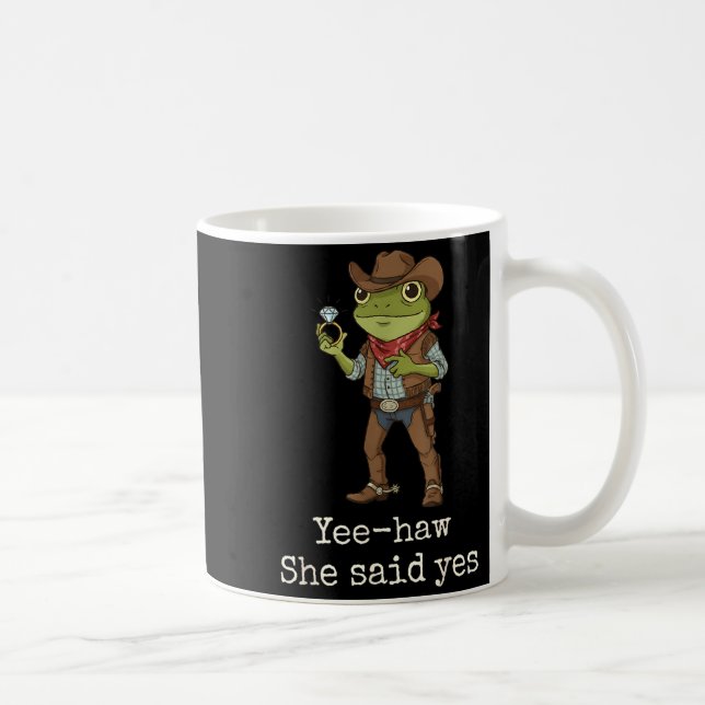 Mug Funny Frog Western Engagement Matching Couples Tee (Droite)