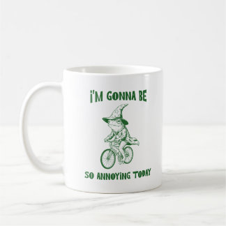 Mug Funny Frog Wizard Riding A Bicycle Sarcastic Quote