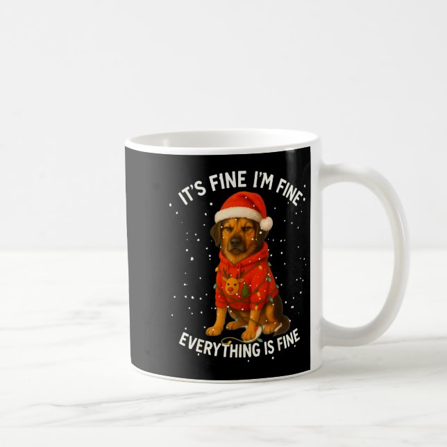 Mug Funny German Shepherd Decorate Christmas Shirts I' (Droite)